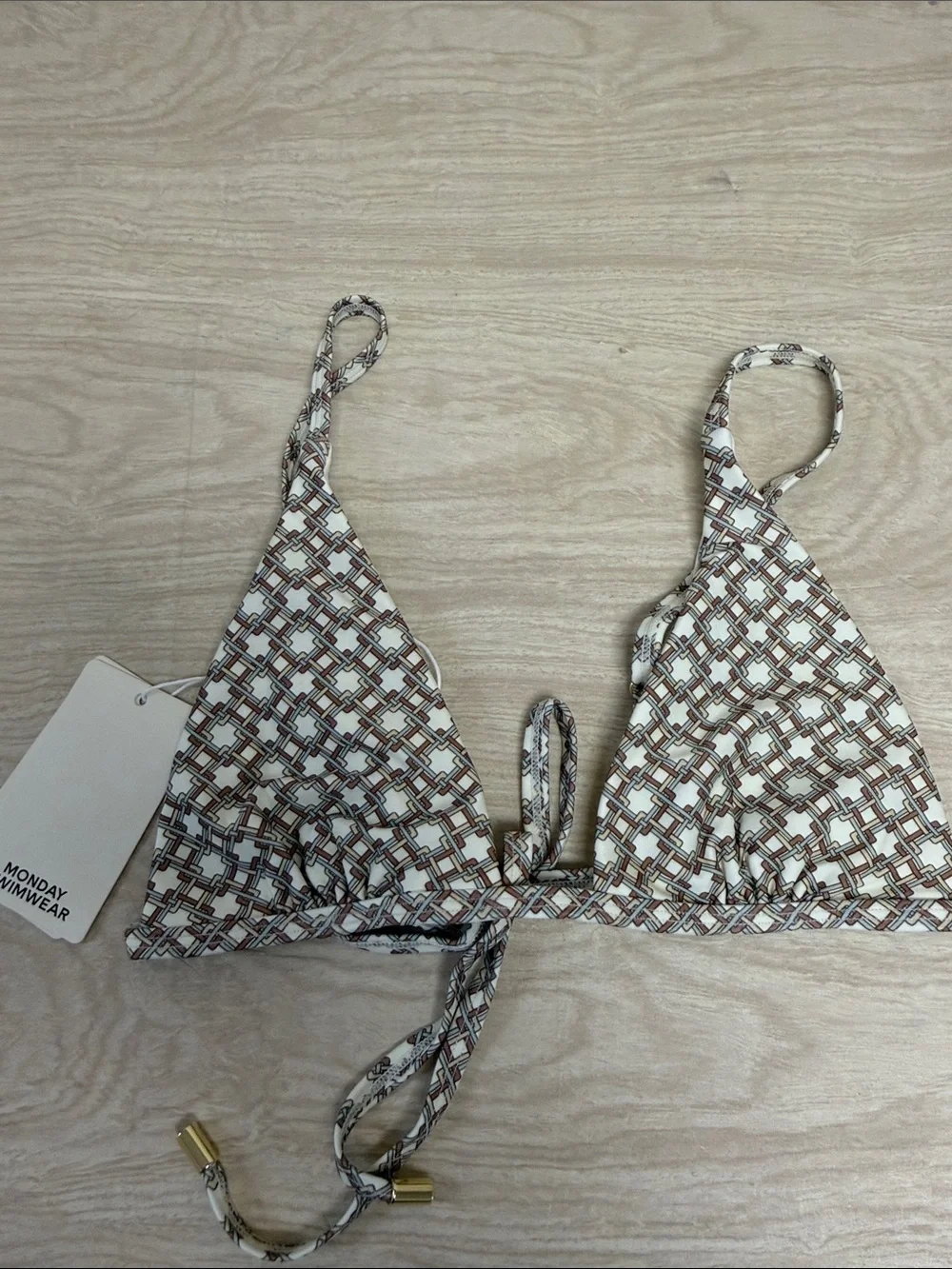MONDAY SWIMWEAR BARBADOS TOP TILE GEO - M
